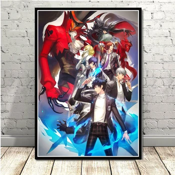 Persona 5 Video Mängu Plakat Seina Art Pilt Plakatid ja Pildid Lõuendile Maalimine Tuba Home Decor