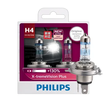 Philips H1 H4 H7 9003 12V X-treme Vision Xenon Plus Ere Valge Valgus Auto Halogeen Esitulede Auto Lambi Kinnitada 130% Heledam