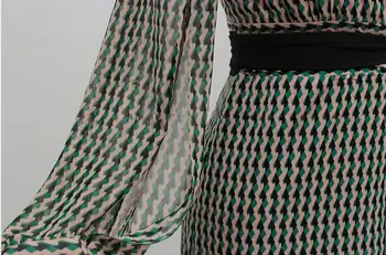Pluss Suurus Elegantne Pool Kleit Naiste Suvised Pikad Varrukad triibulised Sirge Pikk Kleit Vintage Casual Rannas Päevavarju Kleit Vestido