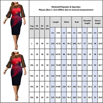 Pluss Suurus Naised Midi Kleit Bodycon Tööd Kandma Ol Polka Dot Trükitud Daamid Kleit Suured Sügis Naiste Kleit Sundress D25