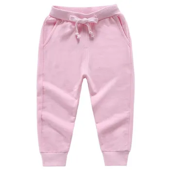 Poiste ja tütarlaste mood sügisel värviga casual spordi püksid uus stiil 2 kuni 10 aastat vanad puuvillased püksid kaheksa värvid