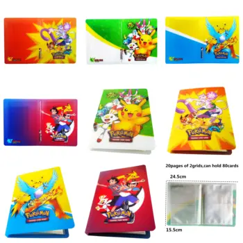 Pokemon Card Album 80/240Pcs Omanik Mänguasjade Kogumise Mängu Raamat Lastele