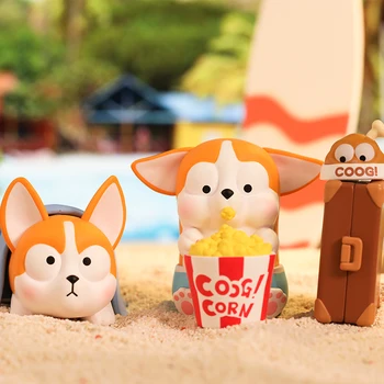 POP MART Coogi on & Foody Coogi on Vagrant Elu Kollektsiooni Nukk Laekuva Armas Tegevus Kawaii looma mänguasi arvandmed tasuta shipping