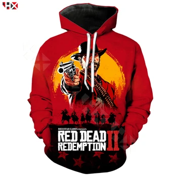 Populaarne Mäng Red Dead Redemption 2 3D Print Dressipluus Hupparit Mehed Naised Harajuku Tracksuit Tops U048
