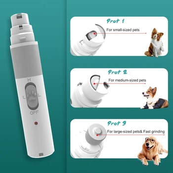 Praktiline Elektrilised Lemmikloomade Küünte Veski Koera Küünte Kääridega USB Laetud Valutu Poleerimine Kass Käpad Küünte Lõikur Hooldustooted