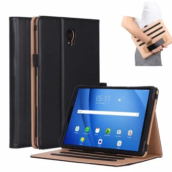 Premium Leather Case for Samsung Galaxy Tab A2 10.5 2018 T590 T595 SM-T590 SM-T595 Smart Une-Ärkvel Pliiatsi Hoidja Kate Funda
