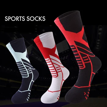 Professionaalne Puuvill Korvpall Sport Sokid Töötab Ronida põlvikud Lühikesed Sokid Puuvillased Jalgpall, Võrkpall-põlvikud Sokid