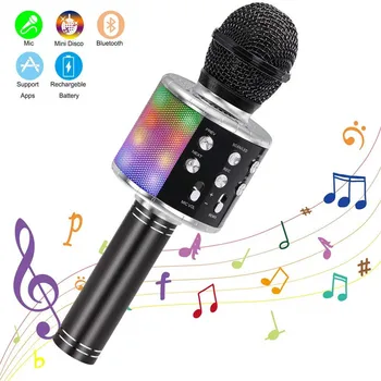 Professional Bluetooth Traadita Mikrofon Kõlar Pihuarvutite Mini Karaoke Mikrofon Mic Muusika Mängija Laulu Diktofoni Mikrofon
