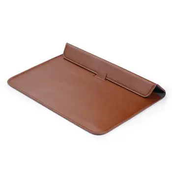 PU Nahk Laptop Sleeve Case with Stand Omanik Kott Macbook pro 13 11 Air 13 Pro 13.3 15-tolline Sülearvuti kott Värvi sülearvuti kott