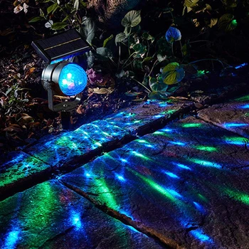 Päikese Projektsioon Lamp RGB Pööratav Crystal Magic Ball Jõulud Disco Lava valgus Väljas Muru Maastik Rada Õue Valgus