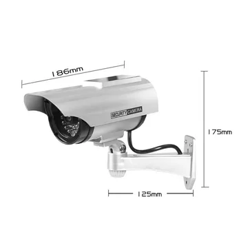 Päikese Veekindel Dummy Võltsitud CCTV Kaamera, Vilkuv LED Väljas või Siseruumides Realistlik Otsin võltsitud Kaamera Turvalisus