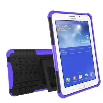 Põrutuskindel Raskeveokite Kummist kõvakaaneline Case For Samsung Galaxy Tab 3 Lite 7.0 SM-T113 T110 Tilk Tõend Tablett Kõva Kest