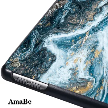 Raske Apple IPad 2019 7th Gen 10.2 Tolline A2200 A2123 Tablet PC Plastikust, Marmorist Muster Tilk vastupanu Seista Juhul Katta