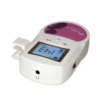 RE SHipping 3MHz Loote Doppler Värviline LCD Ekraan Tasku Loote Doppler Sünnieelne Heart Baby Süda Monitor, 3MHz Probe Ekraan