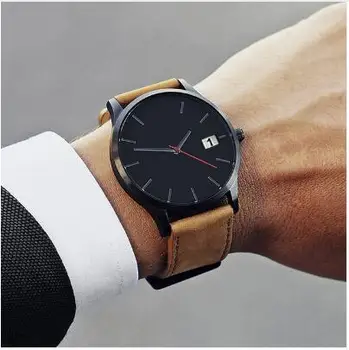 Reloj Fashion Suur Dial Sõjalise Kvarts Meeste Nahast Sport kellad Kõrge Kvaliteedi Kell Relogio Masculino horloges mannen 2019