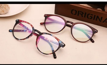 Retro Unisex Klaas Raami Meeste ja Naiste Must Prillidega Raami Tüdrukud Vintage Ovaalne Selge Objektiivi Klaasid Optilise Etendus Nerd