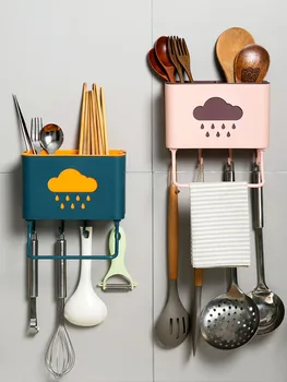 Riiulid köök korraldaja köök tarvikud nuga tarvikud tööriistad rätik skaala nuga köök, ladustamise roog drainer rack