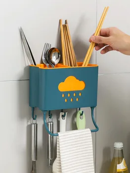 Riiulid köök korraldaja köök tarvikud nuga tarvikud tööriistad rätik skaala nuga köök, ladustamise roog drainer rack