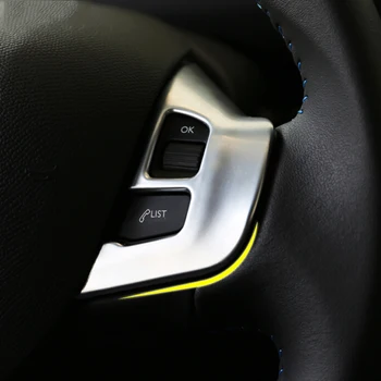 Rooli kate nupp sisekujundus kleebised logo embleem, rinnamärk chrome teenetemärgi tarvikud Peugeot 2008 208 GTI - 2018