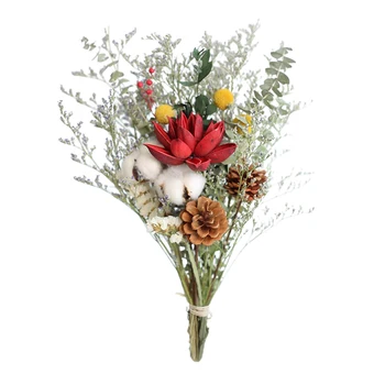 Roosa Puuvillane Eukalüpt Daisy Kuivatatud Lilled Õie, Käsitöö, Kodu Pulmapidu
