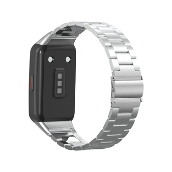 Roostevabast Terasest Käevõru Smart Watch Rihma -Huawei Honor Band 6 Smart Watch Topelt Snap-Lukk Solid Roostevabast Terasest Rihm