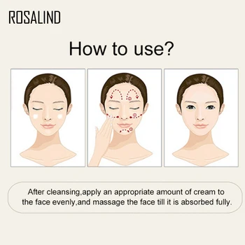 ROSALIND öökreem Tigu näokreemi hüaluroonhape Tigu Face Cream Anti Kirtsutama Naha korea Kosmeetika Kreem Näo Hooldus