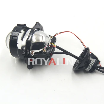 ROYALIN 60W Bi-LED Projektor Esitulede Klaasid 3,0 tolli Auto Motocycle Pea Lamp Retrtofit H1 H4 H7 9005 9006