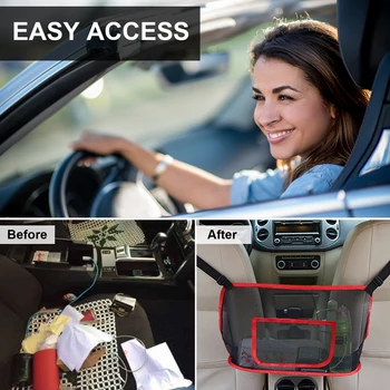 Safego Auto iste ladustamise net tasku multifunktsionaalne auto ladustamise kott auto hoidmine rippus kott ladustamise kasti