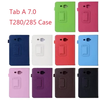 Samsung Galaxy Tab A6 7.0 SM-T280 SM-T285 Seista PU Nahast Flip Smart Cover Case For Samsung T280 T285 kest