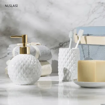Sanitaartehnika viis-töö pesu komplekt töö Põhjamaade pressitud keraamilised suuvesi cup määrata, vannituba wc asjade hotell