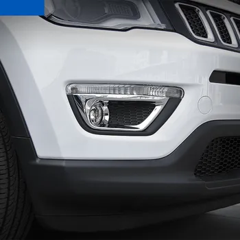 Sansour 2tk ABS udutule Lamp Teenetemärgi Riba Sisekujundus Välisilme Kleepsud Jeep Compass 2017 Kuni Car Styling