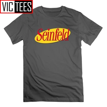 Seinfeld Logo T-Särk Lühikeste Varrukatega Naljakas Pluss Suurus Meeste T-Särgid Puhtad Puuvillased Topid Meeste Tees Crewneck