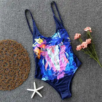 Seksikas Prindi Ühes Tükis Ujumistrikoo 2018 Naiste Ujumisriided Naiste Vintage Backless Suvel Beachwear Bodysuit Monokini Trikoo Ujuda