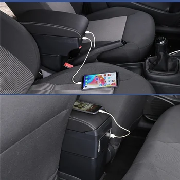 Sest Peugeot 208 Taga kast kesk-Poe sisu karp koos USB liidesega