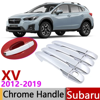 Sest Subaru XV Crosstrek 2012~2019 Kroomitud ukselingi Kate Auto Tarvikud Kleebised Sisekujundus Set 2013 2016 2017 2018