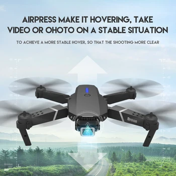 SHAREFUNBAY E525 undamine 4k HD wide-angle dual kaamera, 1080P WIFI visuaalne positsioneerimine kõrgus hoida rc undamine järgi mind rc quadcopter