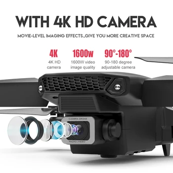 SHAREFUNBAY E525 undamine 4k HD wide-angle dual kaamera, 1080P WIFI visuaalne positsioneerimine kõrgus hoida rc undamine järgi mind rc quadcopter