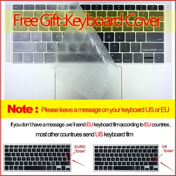 Shell Raske Laptop Case For MacBook Air Pro Retina 11 12 13 15 13.3 tolline Uus Touch Baar Uus macbook Air 13 A1932 2018 Kate