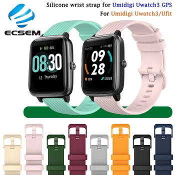 Silikoon randme bänd Umidigi Uwatch3 GPS smart watch tarvikud asendamine rihma Umidigi Ufit/Uwatch GT käevõru aasa