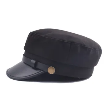 SILOQIN Naiste Elegantne Trend Korter ühise Põllumajanduspoliitika Unisex Briti Retro Armee Sõjaväe Mütsid Isa Brändi Mütsid Lihtne Vintage Visiir Müts Meestele