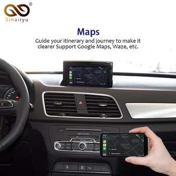 Sinairyu Järelturu A1 Q3 MMI RMC OEM Wifi Traadita Apple CarPlay Liides Moderniseerimine Audi, millel on Puutetundlik Tagurpidi Kaamera