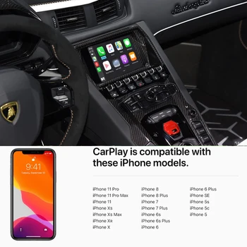Sinairyu Traadita Apple Carplay Jaoks Lamborghini MMI 3G 2011-2020 Android Auto IOS Auto Mängida Navigatsiooni GPS Raadio Box Tarvikud