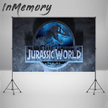 Sinine Jurassic World Photography Taustaks Dinosaurus Jungle Safari Isiku Tausta Kids Sünnipäeva Foto Taust 220x150cm