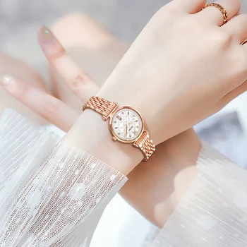 Sinobi Luksus Brändi Elegantne Käevõru Naistele Vaata Rosegold Käekell Kingitus Naistele Original Design Fashion Watch Reloj Mujer