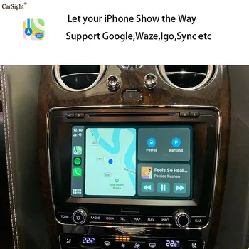 Siri on iPhone Kaardid Peegel IOS Liides Bentley Continental GT /Flying Spur Android-Auto Moderniseerimiseks Apple CarPlay