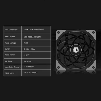 Slim Silent PWM PC Case Fan Arvuti CPU Cooler Radiaatori Ventilaator Leibkonna Arvuti Ohutus Osad ID-JAHUTUS 1XT