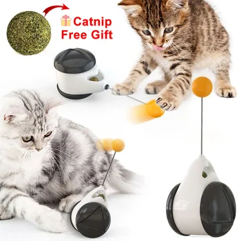 Smart Kassi Mänguasi Self-Tasakaal Ei ole Vaja Laadida Kass Interaktiivne Lrregular Pöörleva Mode Naljakas Kassi Mänguasi Pet Kitty annab Catnip
