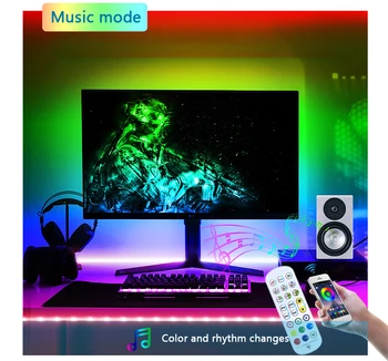 Smart Muusika Koos Wifi Alexa$Google ' i Kodu LED Paindlik Ribad Valgus Lindi Fita RGB 5M 10M 15M Lindi Diood DC12V Control Bluetooth