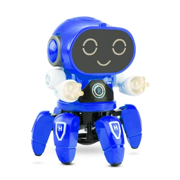 Smart Tantsu Robot Elektroonilise Jalgsi Mänguasjad Muusikaline & LED Valgustus Kaheksajalg Robot lapsed Intelligentne Lahe Sünnipäeva Kingitus