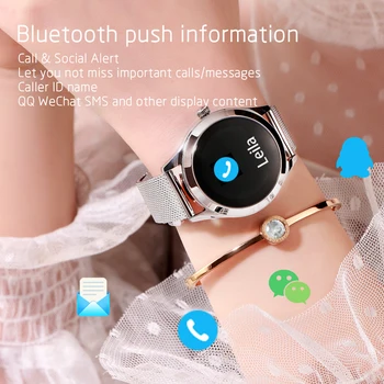 Smart Watch Naiste IP68 Veekindel pulsikell Fitness Tracker Sport Smartwatch Armas Kella Ühendada IOS Android